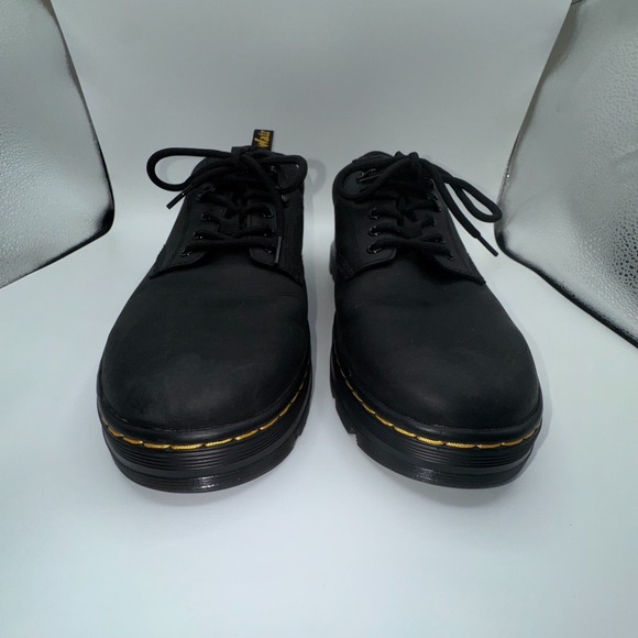 Dr.‎ Martens Reeder Shoes Unisex M11/W12 Black Leather Lace Up Oxford 27104001 main image 6